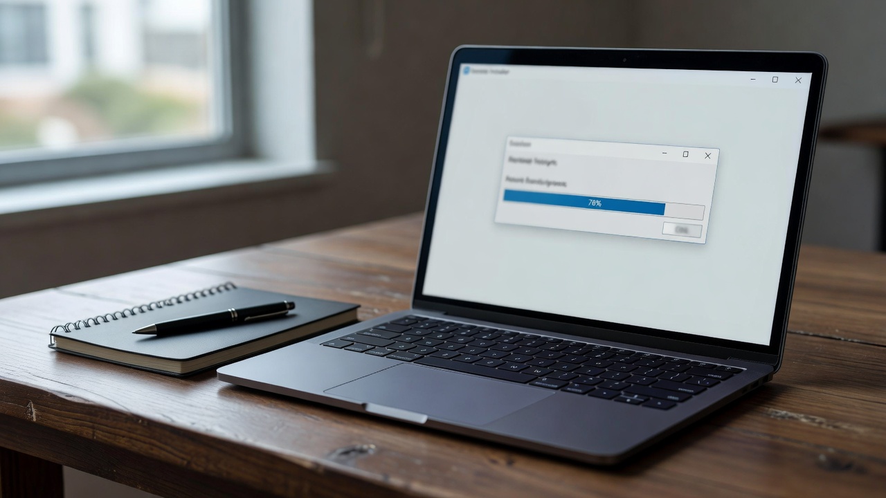 电脑屏幕上安装程序报错弹窗与错误代码提示的实拍画面